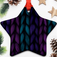 Background Weave Plait Blue Purple Ornament (star) by Celenk