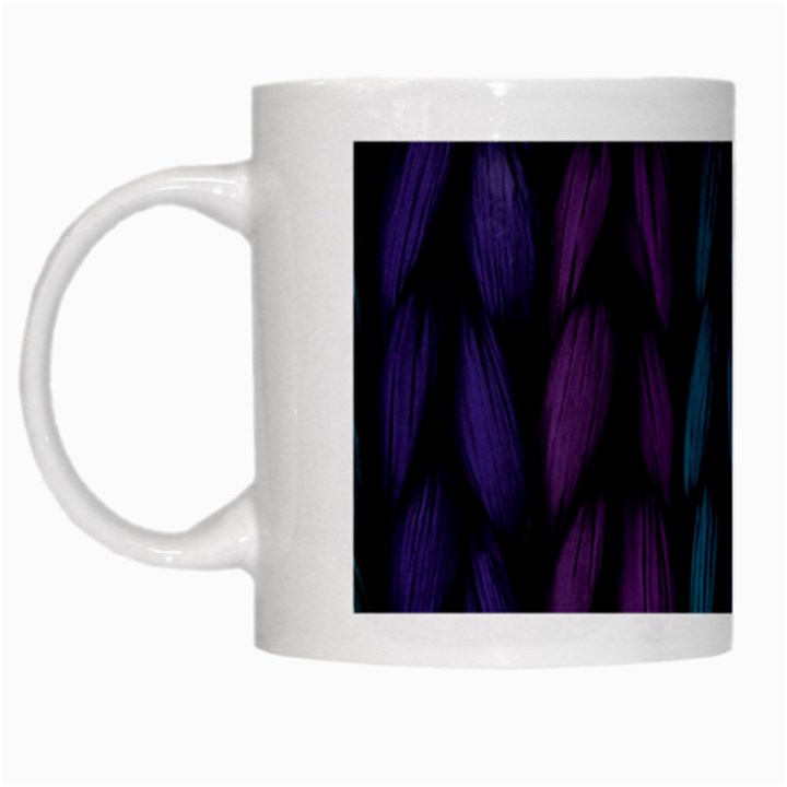 Background Weave Plait Blue Purple White Mugs