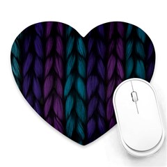 Background Weave Plait Blue Purple Heart Mousepads by Celenk