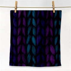 Background Weave Plait Blue Purple Face Towel by Celenk