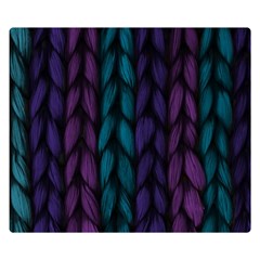 Background Weave Plait Blue Purple Double Sided Flano Blanket (small)  by Celenk