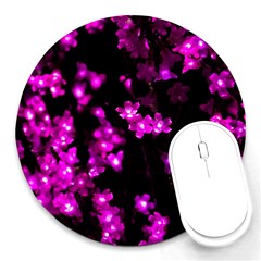 Abstract Background Purple Bright Round Mousepads by Celenk