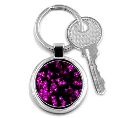 Abstract Background Purple Bright Key Chains (round)  by Celenk