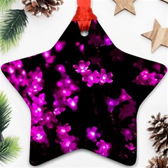 Abstract Background Purple Bright Star Ornament (two Sides) by Celenk