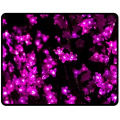 Abstract Background Purple Bright Fleece Blanket (medium)  by Celenk