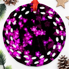 Abstract Background Purple Bright Ornament (round Filigree) by Celenk