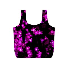 Abstract Background Purple Bright Full Print Recycle Bags (s)  by Celenk