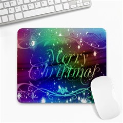 Christmas Greeting Card Frame Large Mousepads by Celenk