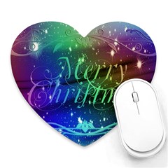 Christmas Greeting Card Frame Heart Mousepads by Celenk