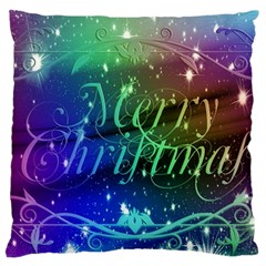 Christmas Greeting Card Frame Standard Flano Cushion Case (one Side) by Celenk