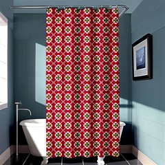 Christmas Wrapping Paper Shower Curtain 36  X 72  (stall)  by Celenk