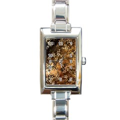 Star Sky Graphic Night Background Rectangle Italian Charm Watch by Celenk