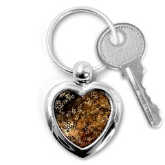 Star Sky Graphic Night Background Key Chains (heart)  by Celenk