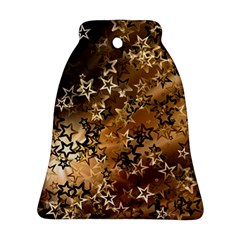 Star Sky Graphic Night Background Bell Ornament (two Sides) by Celenk