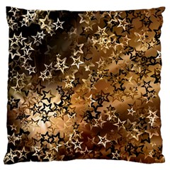 Star Sky Graphic Night Background Large Flano Cushion Case (one Side) by Celenk