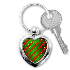 Star Sky Graphic Night Background Key Chains (heart)  by Celenk