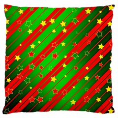 Star Sky Graphic Night Background Large Flano Cushion Case (one Side) by Celenk