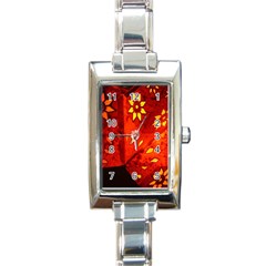 Star Light Christmas Romantic Hell Rectangle Italian Charm Watch by Celenk