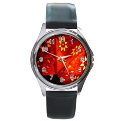 Star Light Christmas Romantic Hell Round Metal Watch by Celenk