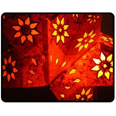 Star Light Christmas Romantic Hell Fleece Blanket (medium)  by Celenk