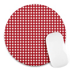 Christmas Paper Wrapping Paper Round Mousepads by Celenk