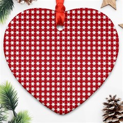 Christmas Paper Wrapping Paper Ornament (heart) by Celenk