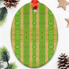 Seamless Tileable Pattern Design Oval Ornament (two Sides) by Celenk