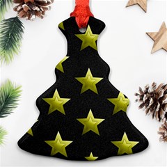 Stars Backgrounds Patterns Shapes Christmas Tree Ornament (two Sides) by Celenk