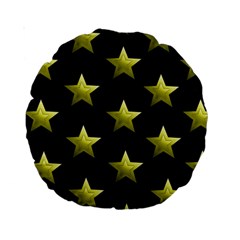 Stars Backgrounds Patterns Shapes Standard 15  Premium Round Cushions by Celenk