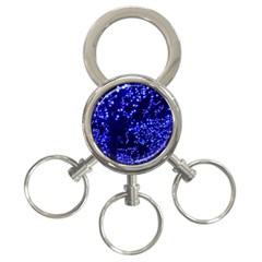 Lights Blue Tree Night Glow 3-ring Key Chains by Celenk