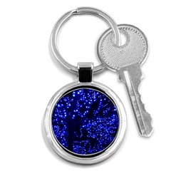 Lights Blue Tree Night Glow Key Chains (round)  by Celenk