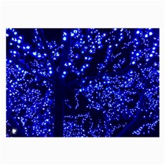 Lights Blue Tree Night Glow Large Glasses Cloth by Celenk