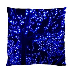 Lights Blue Tree Night Glow Standard Cushion Case (two Sides) by Celenk