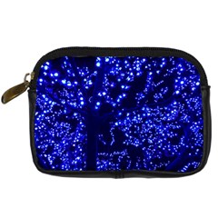 Lights Blue Tree Night Glow Digital Camera Cases by Celenk