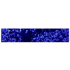 Lights Blue Tree Night Glow Small Flano Scarf by Celenk