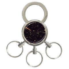 Star Sky Graphic Night Background 3-ring Key Chains by Celenk