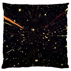 Star Sky Graphic Night Background Large Cushion Case (one Side) by Celenk