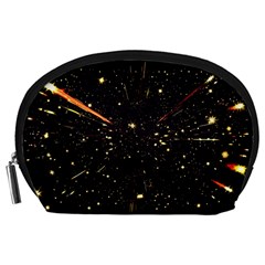 Star Sky Graphic Night Background Accessory Pouches (large)  by Celenk