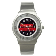 Star Sky Graphic Night Background Stainless Steel Watch