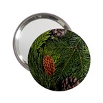 Branch Christmas Cone Evergreen 2.25  Handbag Mirrors Front