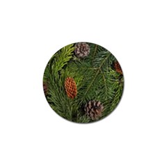 Branch Christmas Cone Evergreen Golf Ball Marker (4 Pack) by Celenk