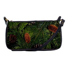 Branch Christmas Cone Evergreen Shoulder Clutch Bags by Celenk