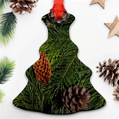 Branch Christmas Cone Evergreen Christmas Tree Ornament (two Sides) by Celenk