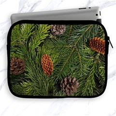 Branch Christmas Cone Evergreen Apple Ipad 2/3/4 Zipper Cases by Celenk