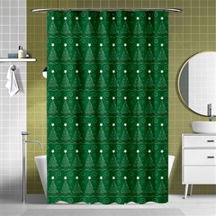 Christmas Tree Pattern Design Shower Curtain 48  X 72  (small)  by Celenk