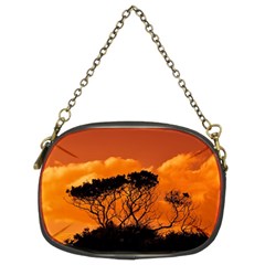 Trees Branches Sunset Sky Clouds Chain Purses (two Sides)  by Celenk