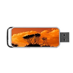 Trees Branches Sunset Sky Clouds Portable Usb Flash (one Side) by Celenk