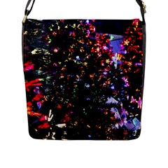 Abstract Background Celebration Flap Messenger Bag (l) 