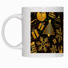 Christmas Background White Mugs