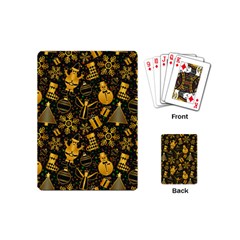 Christmas Background Playing Cards (mini)  by Celenk